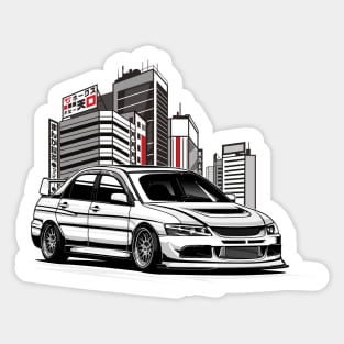 Mitsubishi Evolution City Sticker